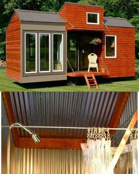 black metal tiny house|homes with metal siding pictures.